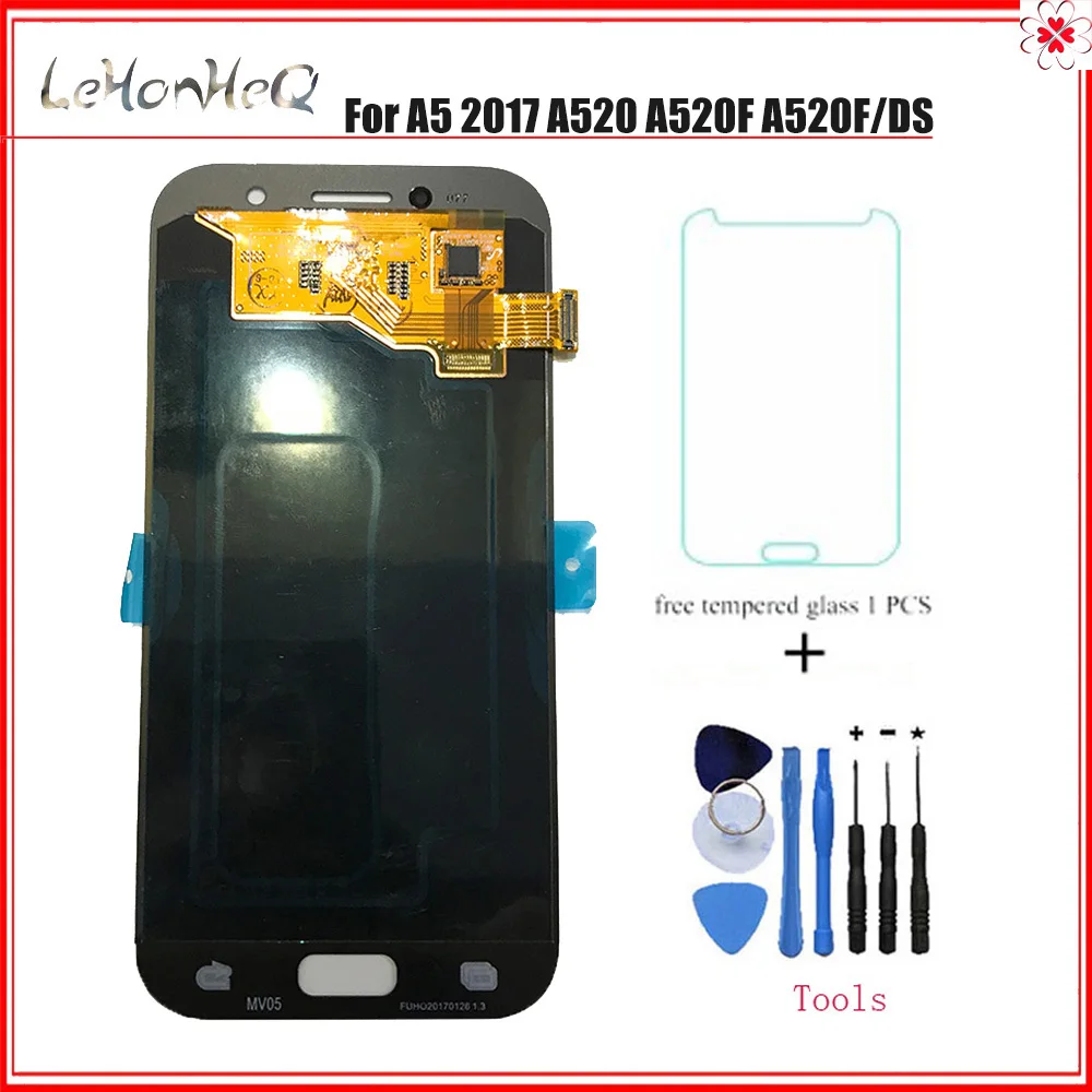 Тест супер AMOLED ЖК дисплей для samsung Galaxy A5 A520 A520K A520F A520L с сенсорным экраном