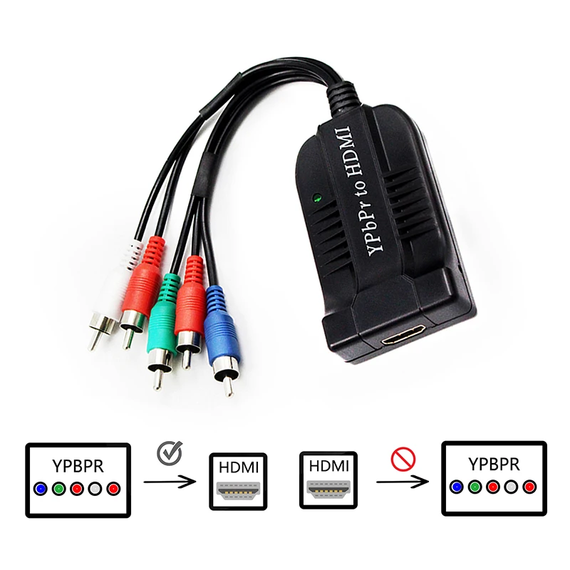 Адаптер Папа мама YPbPr в HDMI конвертер 1080P для DVD PS2/3 XBOX|Усилители мощности| |