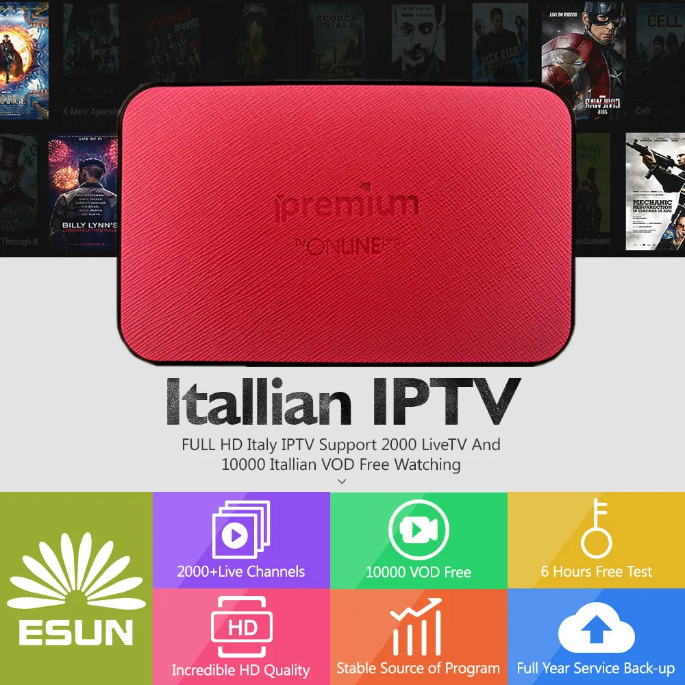 1 год Lucky IPTV Box AVOV TVONLINE IPTV box Android телеприставка медиаплеер Италия IPTV Великобритания Мультимедийный проигрыватель с IPTV телеприставка
