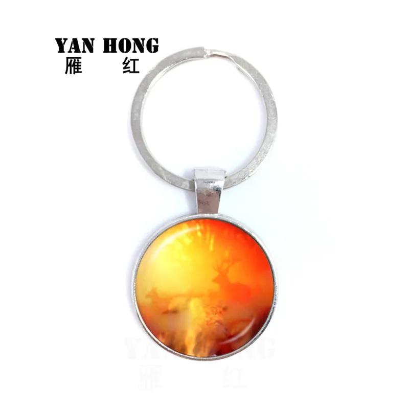 2019 ювелирные изделия Yanhong модные Кристальные стеклянные ключи и узоры лося