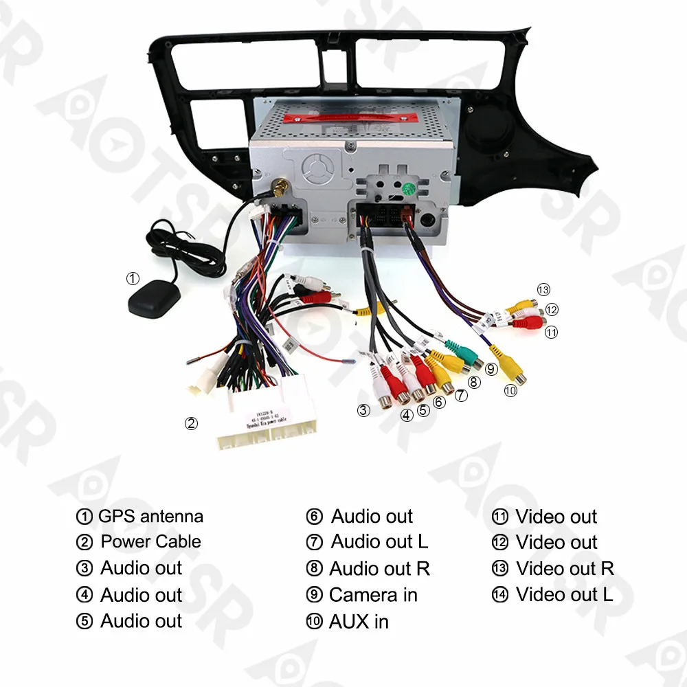 Автомобильный GPS навигатор Aotsr Android 8 0 автомобильный радиоприемник DVD плеер