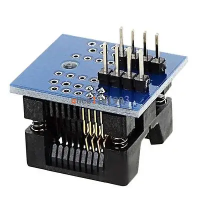 

SOP8 to DIP8 Wide-body Seat Wide 200mil Programmer Adapter Socket Blue