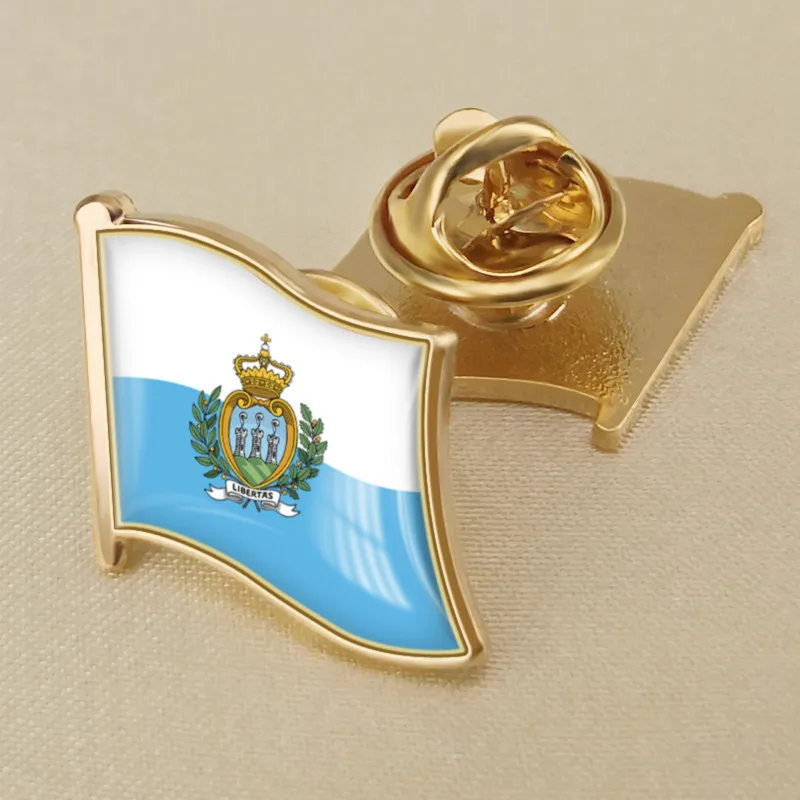 Герб Сан Марино Sanmarinese карта Национальный флаг Эмблема с национальным цветочным