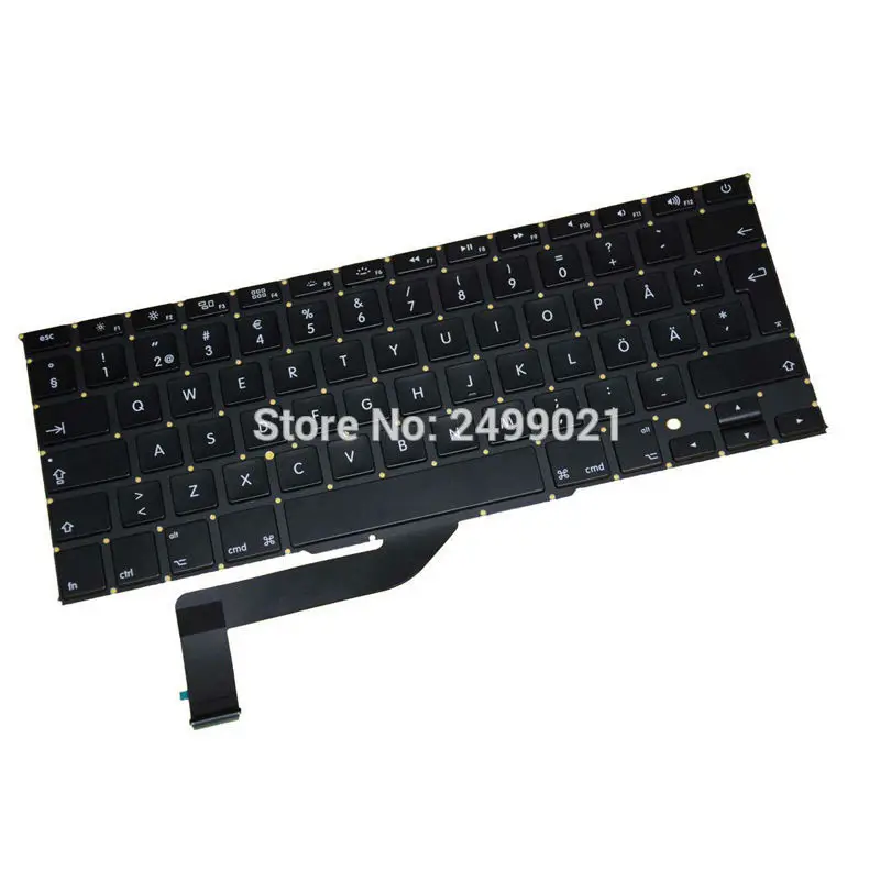 Новая для Macbook Pro Retina 15 &quotA1398 Швеция клавиатура SD замена шведской клавиатуры |