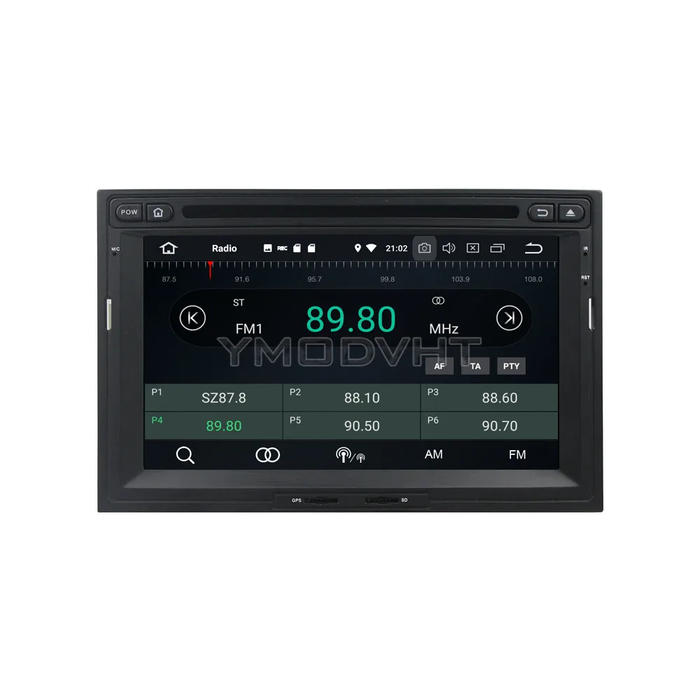 YMODVHT 7 дюймов Android 8 0 Восьмиядерный 4 ГБ Автомобильный DVD Радио Стерео GPS для Peugeot