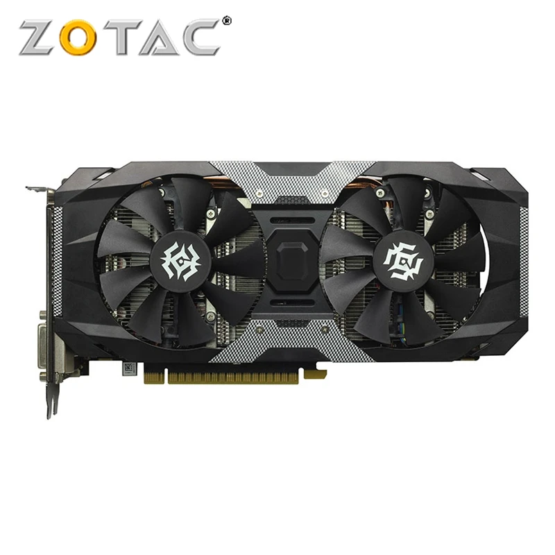 Видеокарта ZOTAC GTX 1050Ti 4 Гб X-Gaming OC GPU GTX1050 Ti графические карты для GeForce nVIDIA GTX1050Ti Overclock