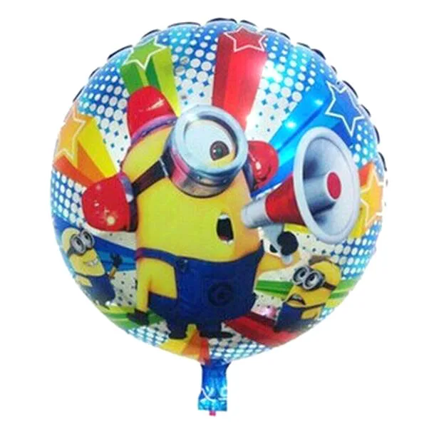 Новый 1 шт. Алюминиевые воздушные шары круглые маленькие желтые люди balloonswholesale