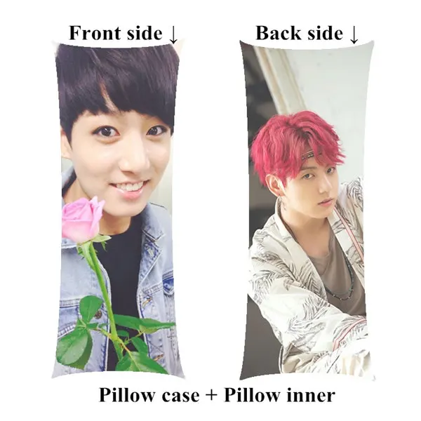 Boyfriend JungKook длинная подушка kpop Bangtan для мальчиков декоративные подушки для тела, включая внутренний индивидуальный подарок - Цвет: pillow