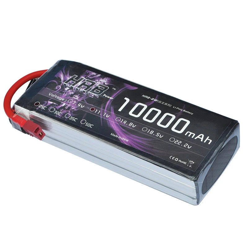 Hrb RC Lipo 3S батарея 10000mAh 11 1 V 25C MAX 50C Дрон AKKU для вертолет самолет автомобиль Лодка Lipoly