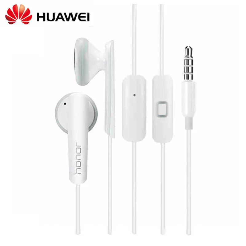 HUAWEI Honor AM110 наушники 3 5 мм с проводным управлением микрофоном для Huawei xiaomi смартфон