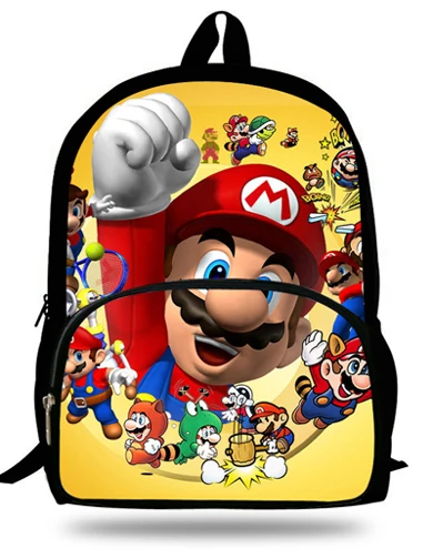 ME5 Аниме 16 дюймов Mochila супер рюкзак Марио Дети для подростков мультфильм девочка сумки детские школьные сумки Супер Марио принт От 7 до 13 лет - Цвет: ME5