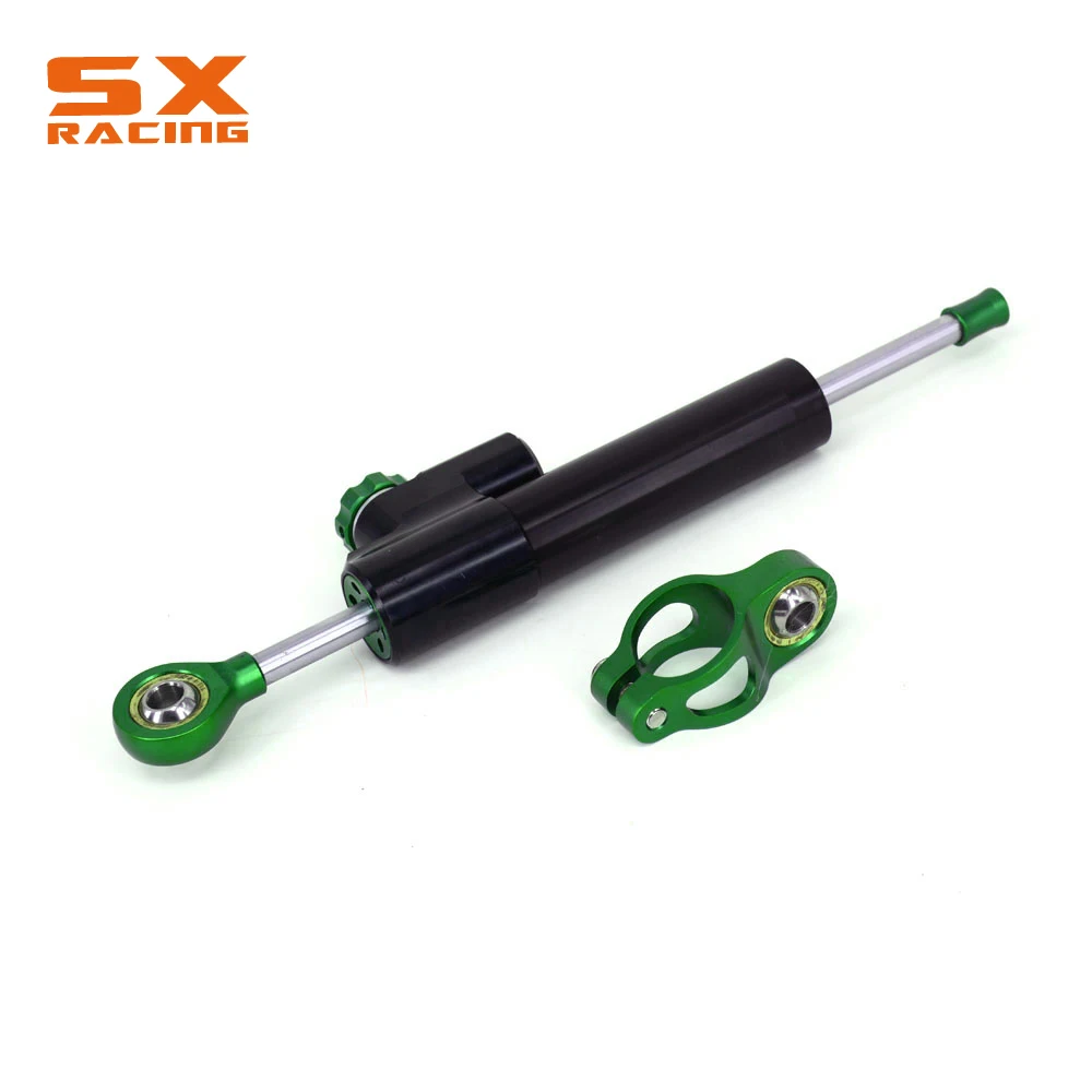 Black Green Мотоцикл демпфера стабилизатор кронштейн для KAWASAKI Z1000 Z 1000 Z750 Z 750 2003-2009 03 04 05 06 07 08 09 - Цвет: Black Green