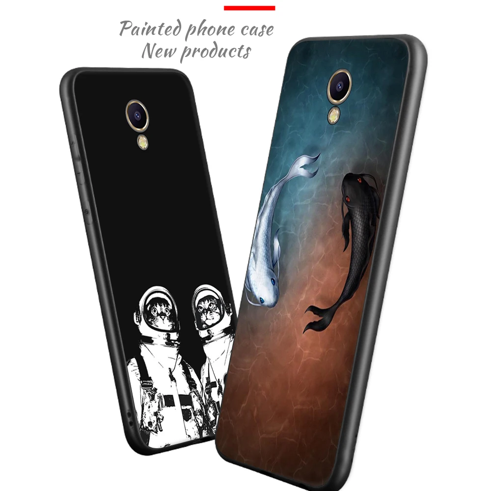 Мягкий силиконовый чехол с изображением котов растений животных для Meizu M5S M5C M6, силиконовый чехол-бампер из ТПУ для Meizu M5 Note M6 Note