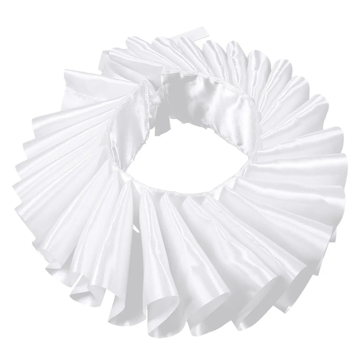 Взрослый Ренессанс елизабетан гофрированный воротник клоун сатин чокер