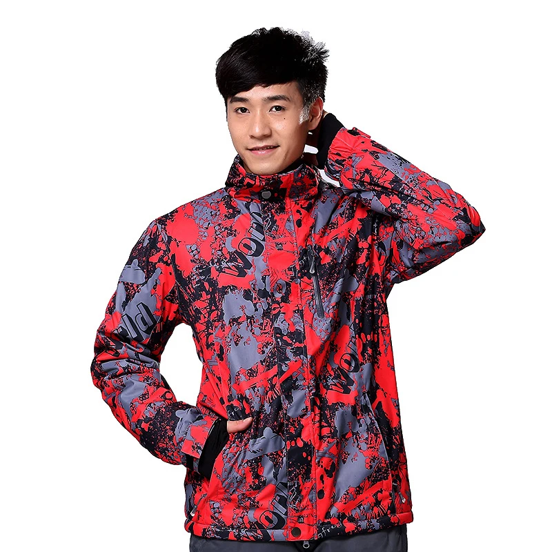 Лыжные куртки Мужская ветронепроницаемая Водонепроницаемая теплая дышащие