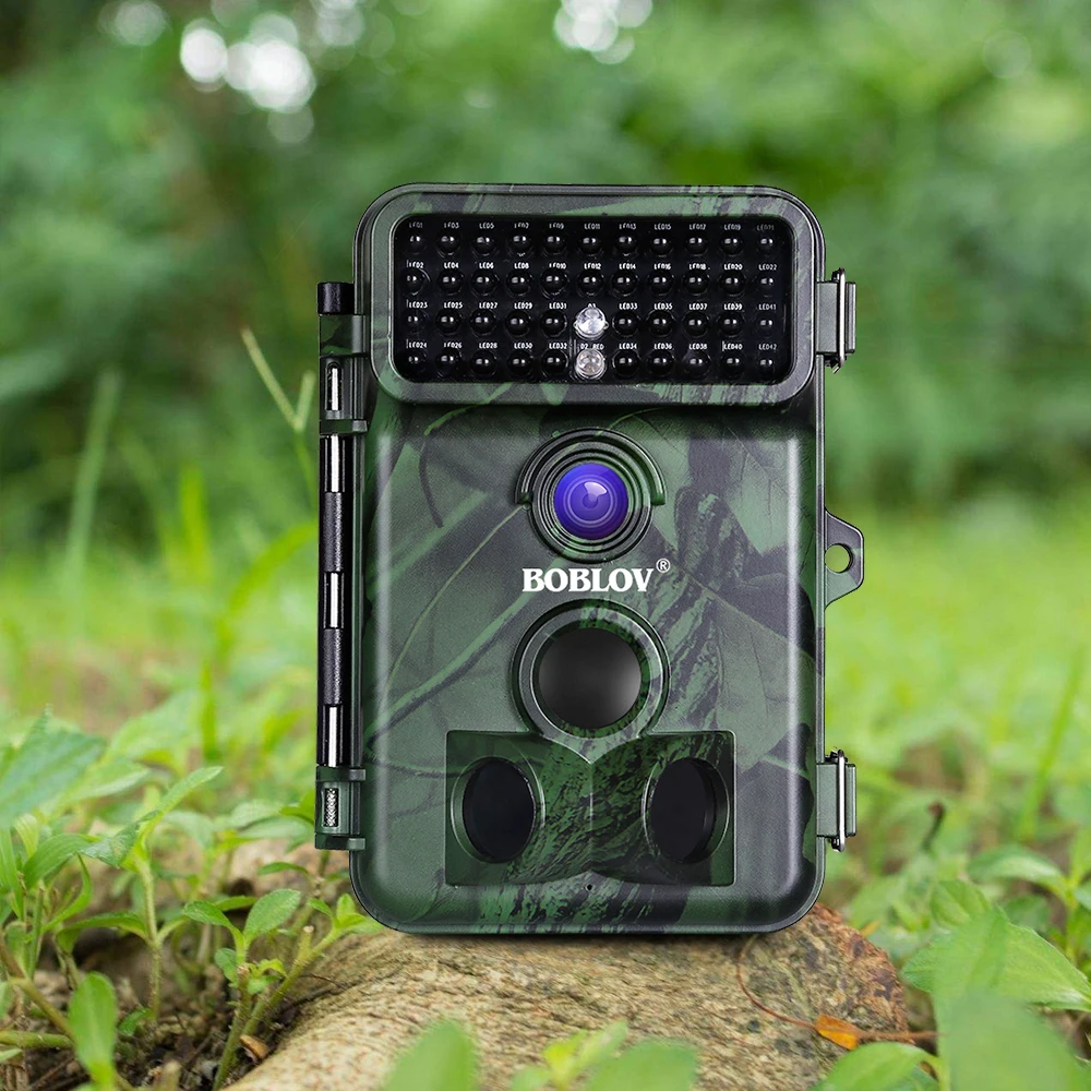 BOBLOV 16MP Trail camera 49 шт. 940nm ИК светодиодный камера для охоты Водонепроницаемая камера для дикой природы ночное видение фото ловушки камера для дикой природы