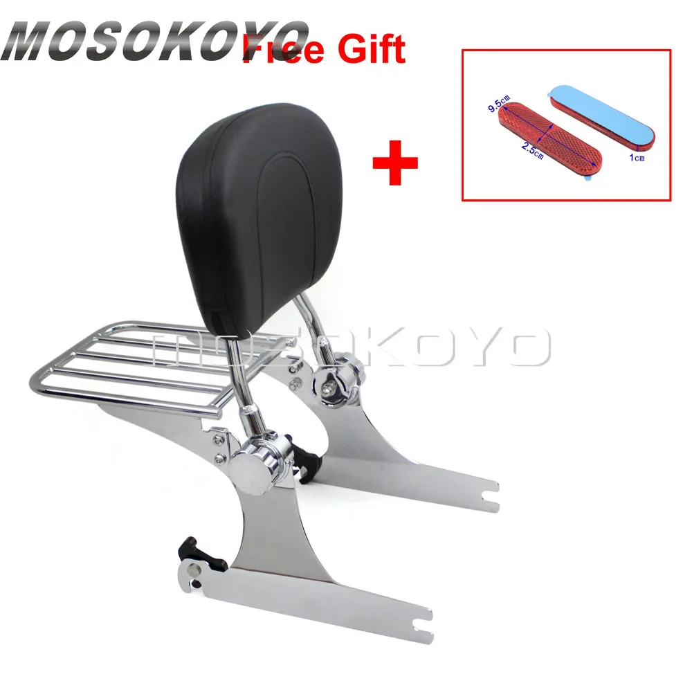 For Harley Dyna Super Glide FXD FXDC FXDL FXDX 2002-2005 Motorcycle Detachable Adjustable Sissy Bar Backrest Luggage Rack | Автомобили и
