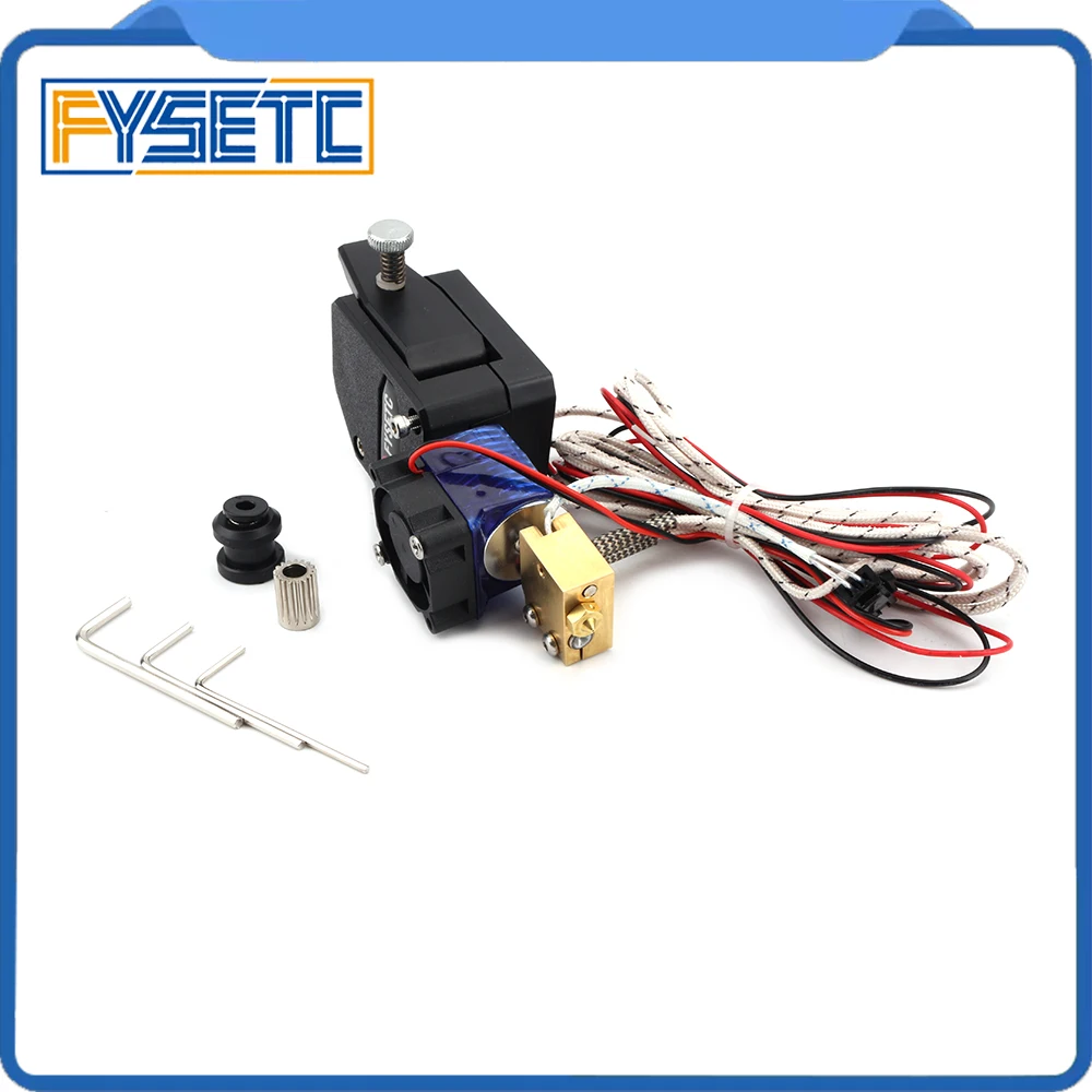 Черный BMG экструдер V6 HOTEND с датчиком PT100 двухприводный для Wanhao D9 Creality CR10 Ender 3 Anet