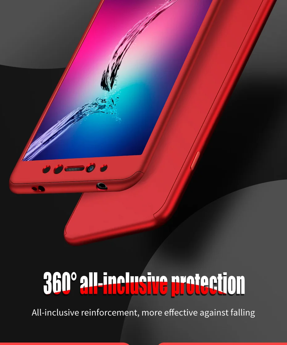 Чехол с полным покрытием 360 для Huawei Mate 20 Lite Maimang 7 чехол + закаленное стекло пленка