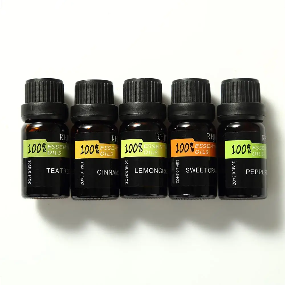 

Essential Oils for Diffuser Aromatherapy Oil Humidifier 9 Kinds Set 9 bottles sweet orange mint lemon lavender eucalyptus