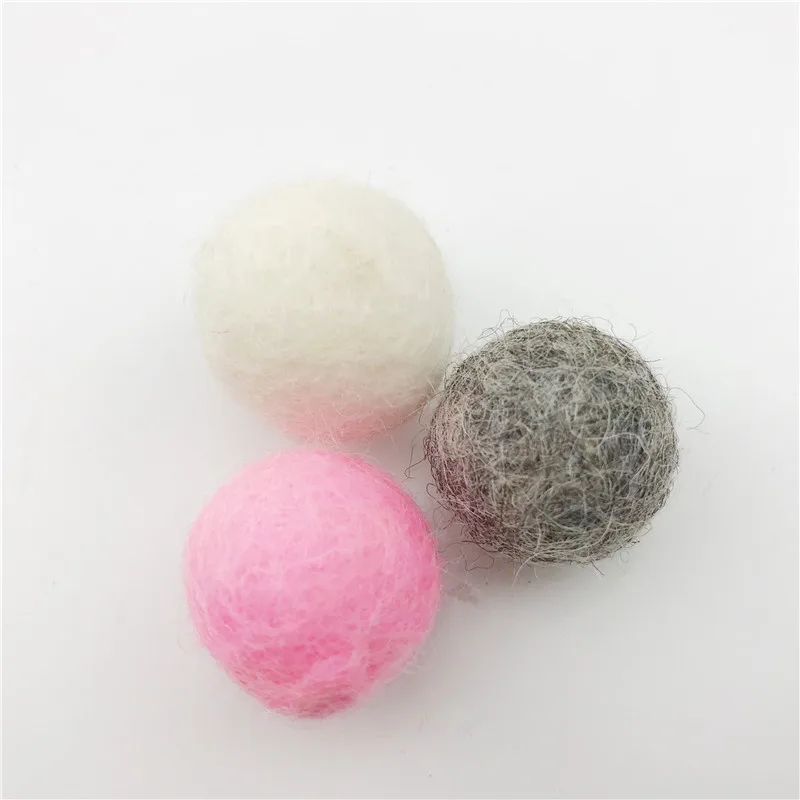 2 см/30 шт. шерстяные войлочные шарики белые/серые/розовые|felt balls|wool felt ballsbeads beads |
