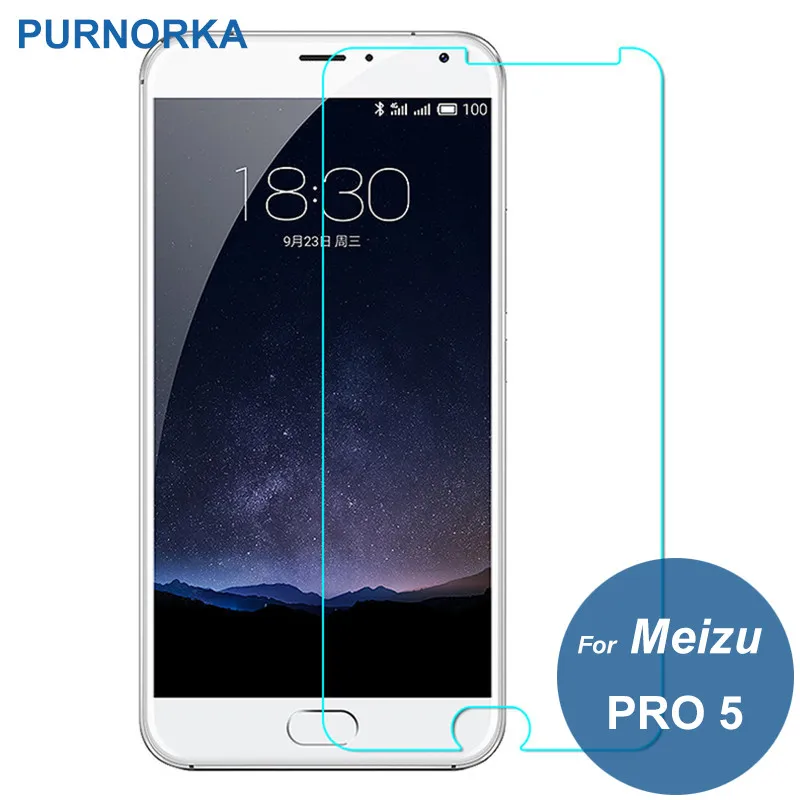 Для Meizu Pro 5 закаленное Стекло Передняя защитная Плёнки 2.5D 9 H взрывозащищенные