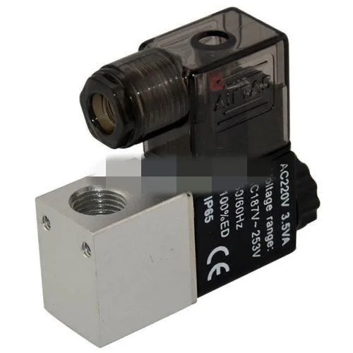 2V025-08 1/" DC 12 В/24 В AC 24 В/110 В/220 В 2 способа 2 положения пневматический Электрический электромагнитный клапан BSP водяной воздушный масляный