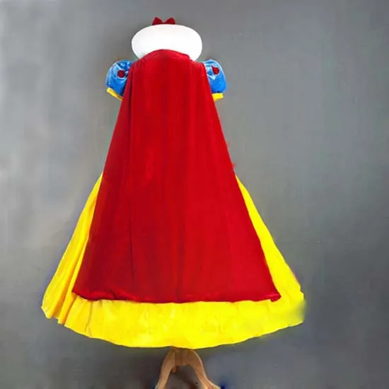 Женское длинное платье принцессы снежно золотого цвета Женский костюм для