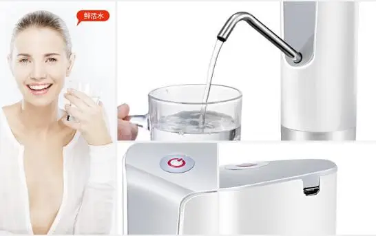 Новинка 2017 легкий насос для воды Электрический диспенсер с перезаряжаемой