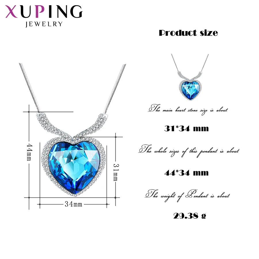 Мода Xuping Подвески Роскошные Кристаллы от Swarovski Высокое качество кулон Лидер