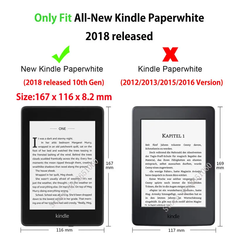 Чехол для Amazon New Kindle Paperwhite 2018 выпущенный чехол 4 10 го поколения с принтом