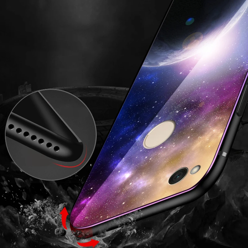 MRGO Tempered Glass Case for Xiaomi Redmi 5 Plus Note Pro Silicon HD Coque Mi A1 5X Cover 4X |
