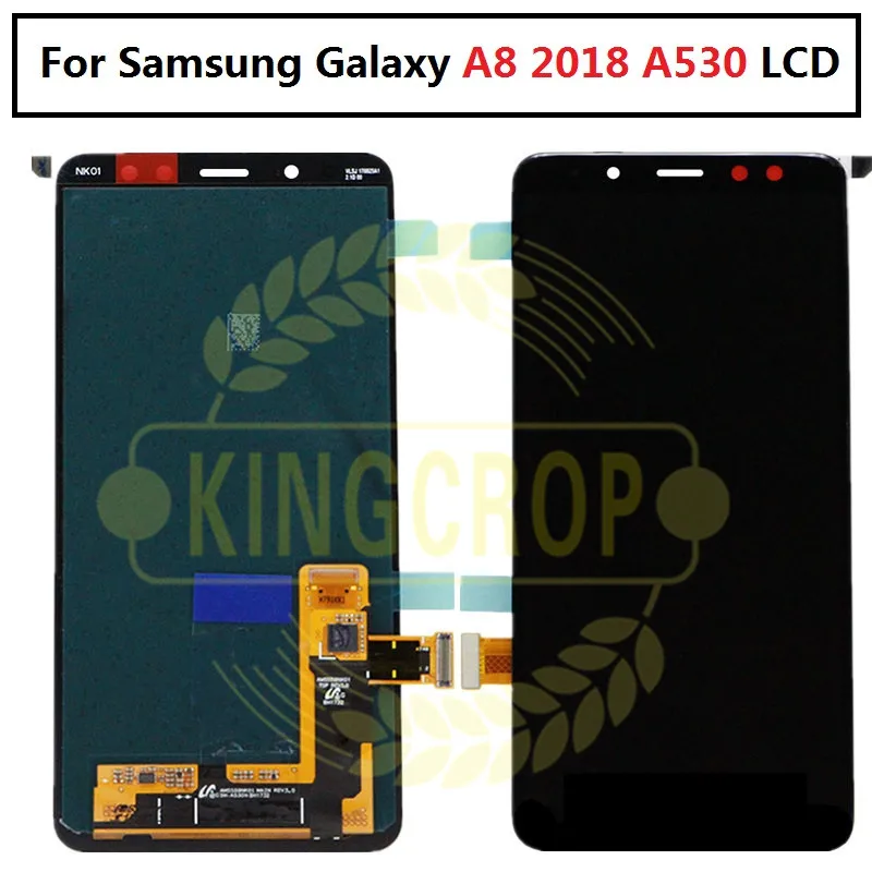 ЖК дисплей для Samsung Galaxy A8 2018 A530 A530F A530DS A530N SM сенсорный экран с рамкой дигитайзер в