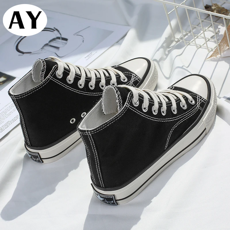 AY/Вулканизированная обувь женские парусиновые кроссовки на плоской подошве