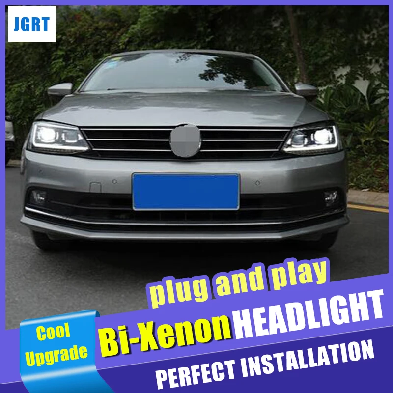 Автомобильный Стайлинг для VW Jetta фары 2012-2018 MK6 светодиодный фар HID комплект