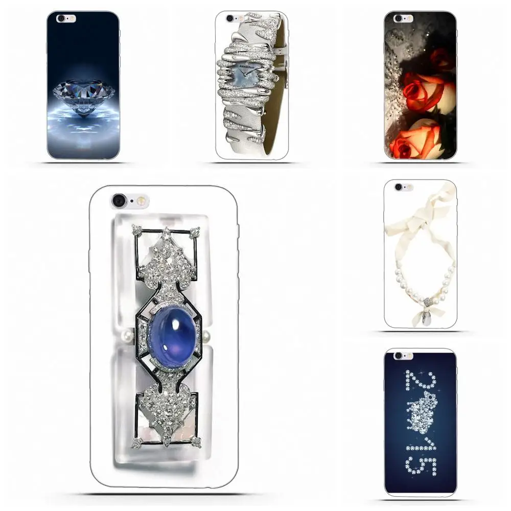 Чехол для Apple iPhone 4 5 5C 6 6S 7 8 Plus X с жемчугом кристаллами и стразами Bluesky|Бамперы| |