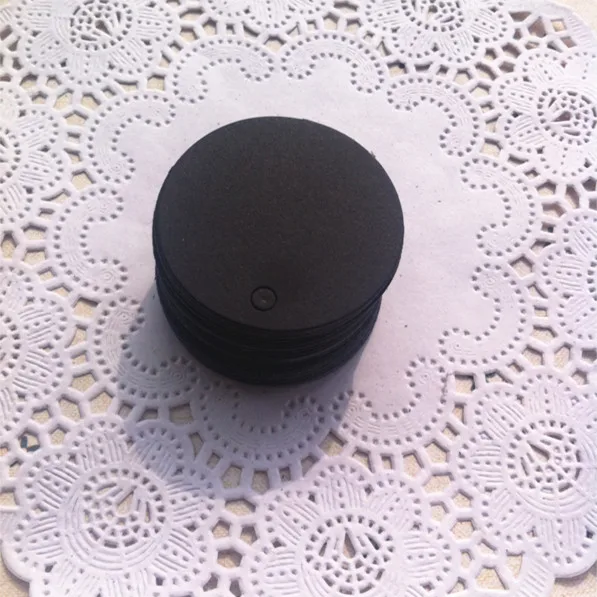 100 шт круглые коричневые черные белые с маркировкой пустые карты свадебное