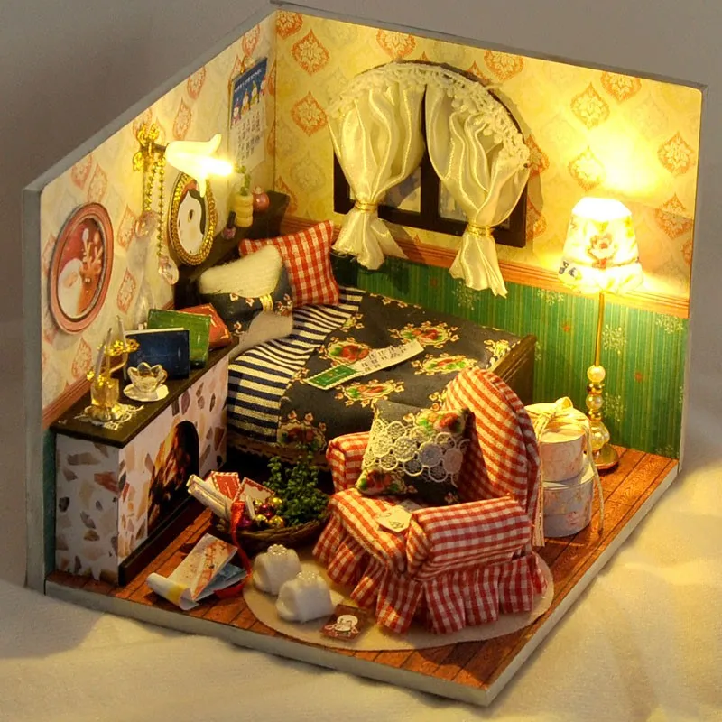 New T-Yu TY12 Autumn Fruit House DIY Dollhouse With Cover Light Gift Collection Decor Toy Hot Gifts for Kids | Игрушки и хобби