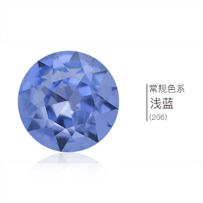 light sapphire Все размеры цвета 8, 10, 12, 14, 16, 25, 27 мм круглый Baoshihua стекло, кристалл, камень заостренный назад высокое качество плоский верх Стразы - Цвет: light sapphire