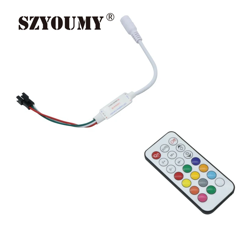 SZYOUMY Бесплатная доставка ИК DC 12 В 21 ключ контроллер для полосы WS2811/TM1804/TM1809/INK1003/ICS1903