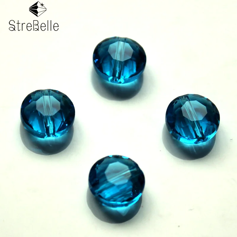 

StreBelle Fashion DIY Jewelry Beads 6mm Button Shape Loose DIY Beads 100pcs