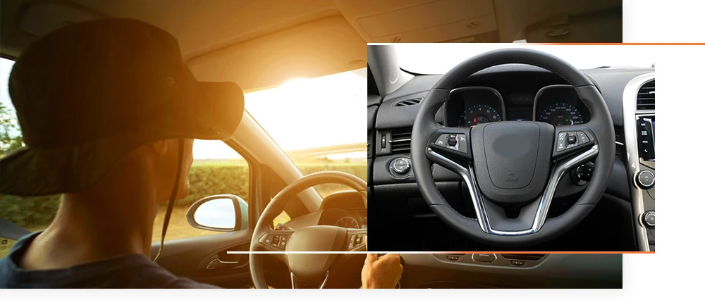 MEWANT черный искусственный кожаный чехол рулевого колеса автомобиля для Chevrolet Malibu 2011- вольт 2011