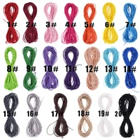 1mm waxed thread cotton cord string strap for diy bracelet necklaces braided jewelry findings making 20 colors