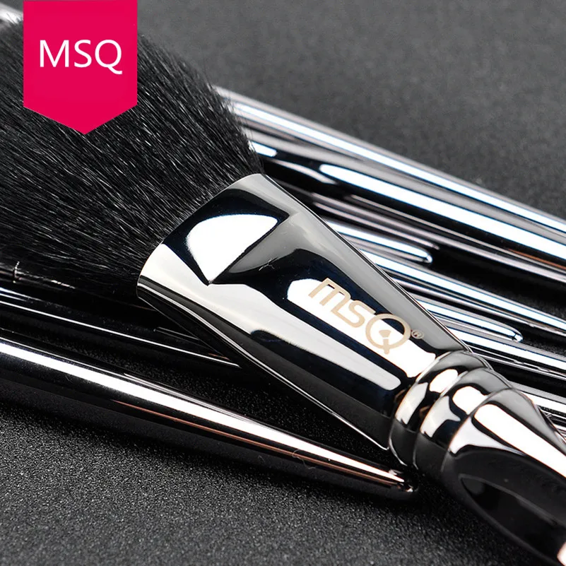 Серебряные кисти для макияжа MSQ 11 шт. профессиональный набор основы румян пудры