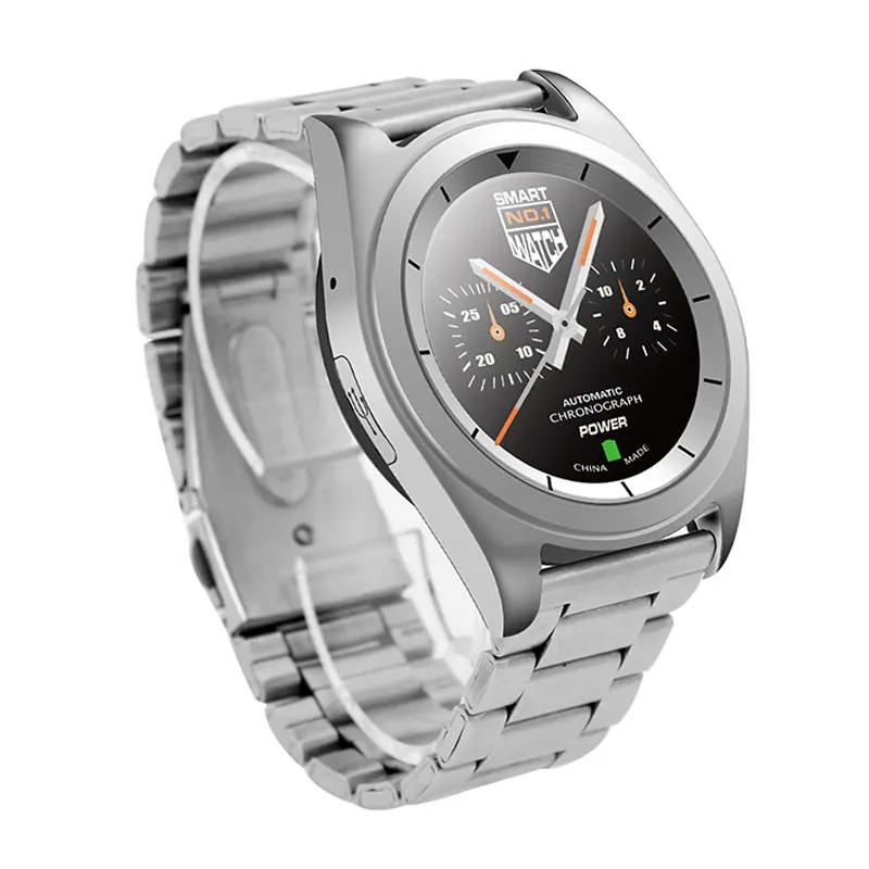steel strip silver Bluetooth Смарт часы G6 монитор сердечного ритма Спорт PSG вызов SMS напоминание Smartwatch мужские наручные часы с металлической полосой для IOS Android O4 - Цвет: steel strip silver