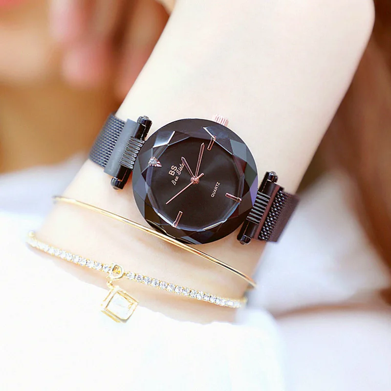 Женские кварцевые наручные часы с браслетом из нержавеющей стали|Женские часы| |