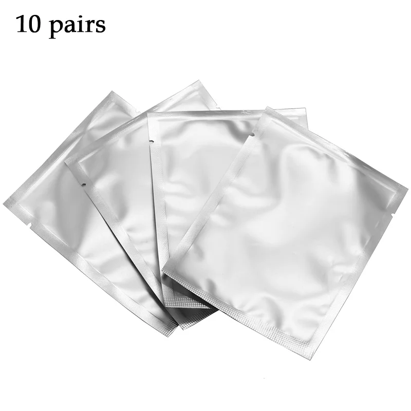 10 pairs silver 10 пар/упак. новые бумажные накладки для ресниц под глазами накладки для ресниц наращивание ресниц увлажняющие накладки для глаз наклейки Обертывания Набор инструментов для макияжа - Длина: 10 pairs silver