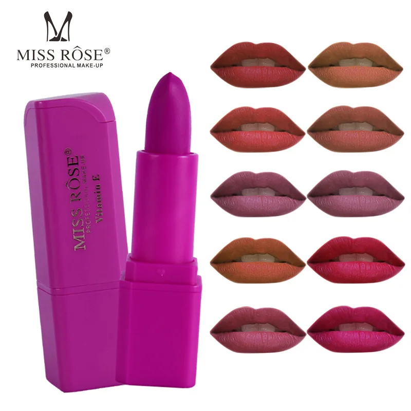 Wholesale Women Matte Lipstick with More Than 20 Colors Long Lasting Lip Gloss Easy Wear Makeup and Cosmetics |