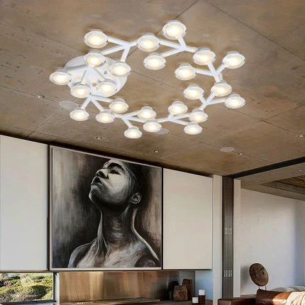 Современный Креативный промышленный светильник из железа PMMA светодиодный