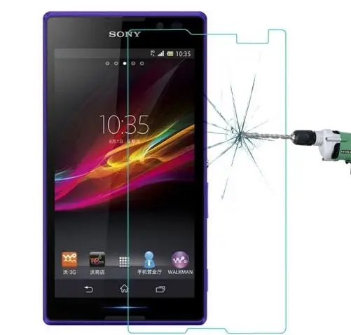 5pcs/lot 2.5D For Sony Xperia C S39h Tempered Glass Original Protective Film Front Cover Screen Protector for C2305 C2304 Guard | Мобильные